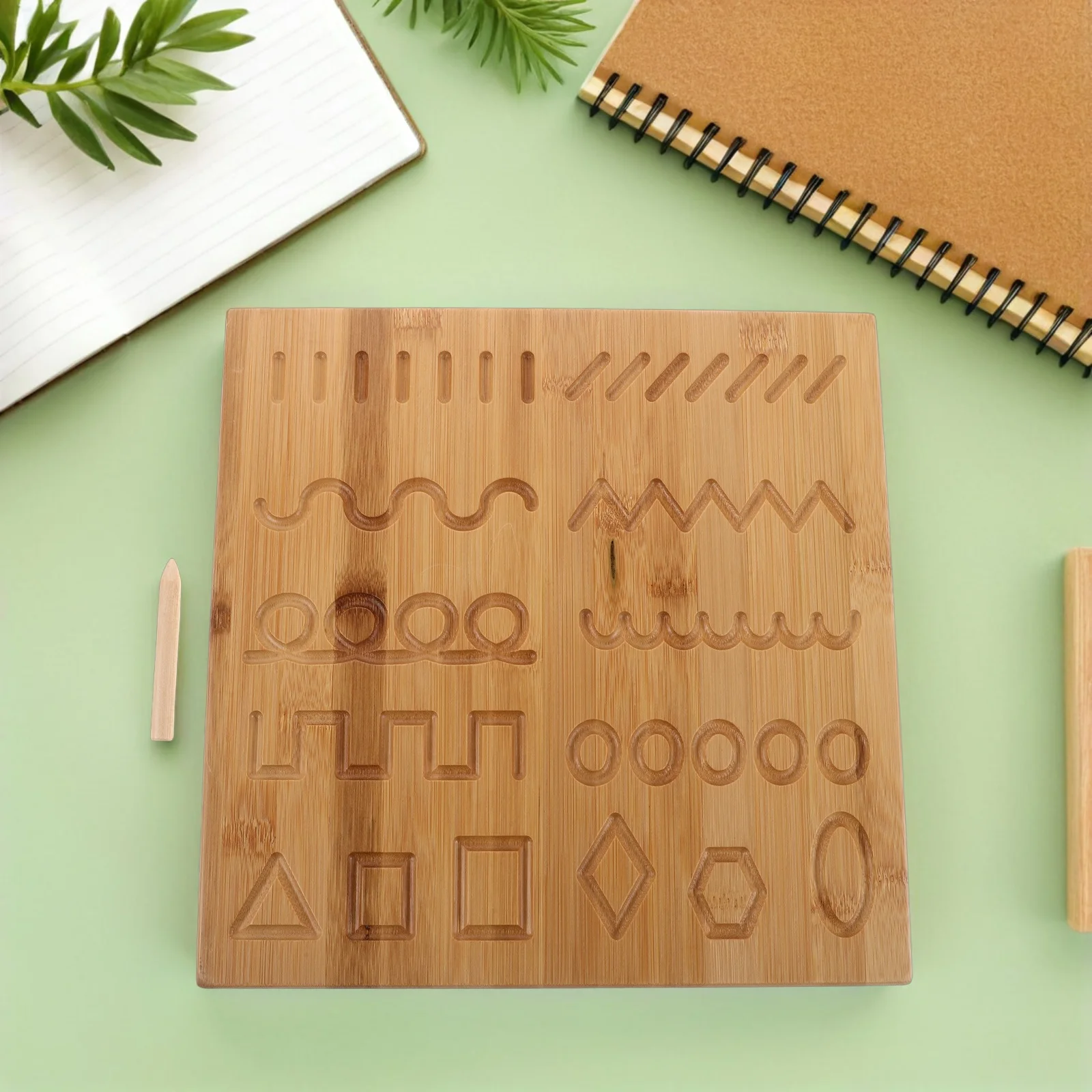 Bamboo Handwriting Tracing Board Double-Sided Grooved Writing Practice Book for Toddlers Fine Motor Skills Development Korean
Bamboo Handwriting Tracing Board Double-Sided Grooved Writing Practice Book for Toddlers Fine Motor Skills Development Korean