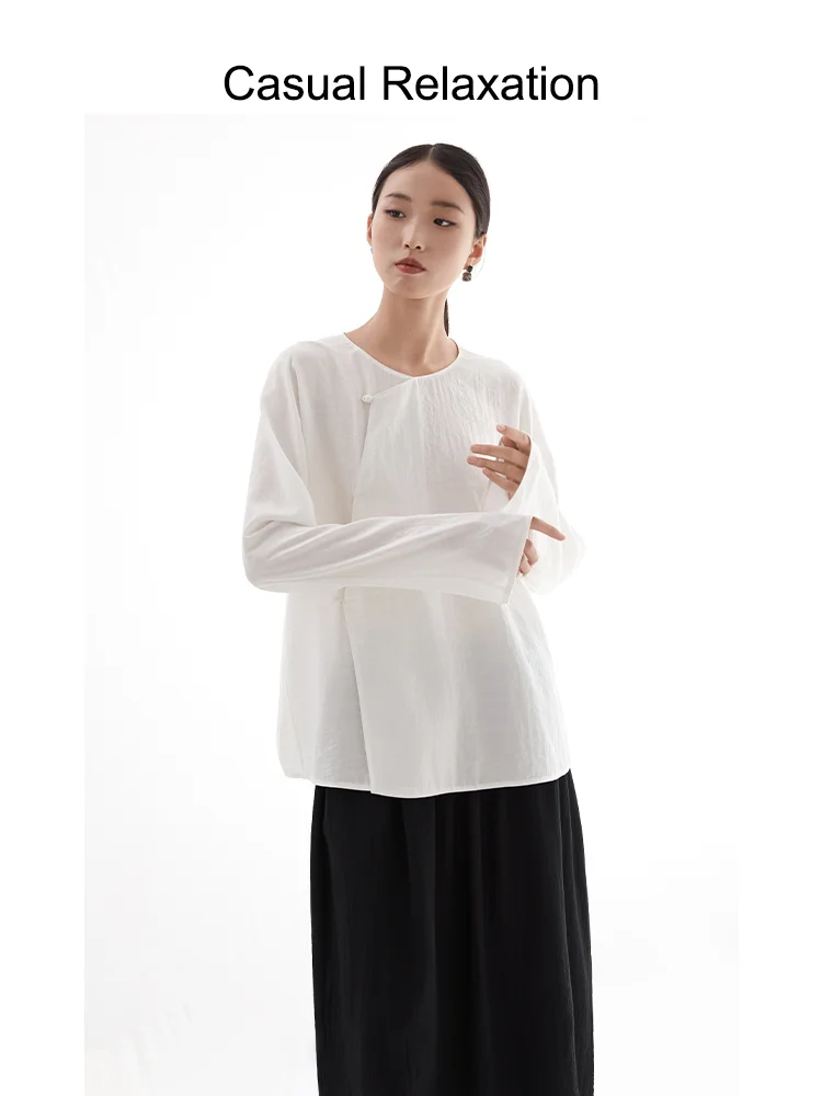 Ele Artistic Long Sve irt White Button up Top Casual Loose Fit Women's Faion Commute Sle Asymmetric Batwing Sve
Ele Artistic Long Sve irt White Button up Top Casual Loose Fit Women's Faion Commute Sle Asymmetric Batwing Sve