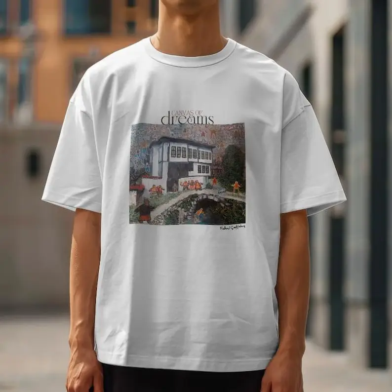 Village Nostalgia T-Shirt, Turkish House Art by Fahri Çakırbaş, Vintage Patterned Art Print Tshirt, Unique Art Print Tee Gift fo
Village Nostalgia T-Shirt, Turkish House Art by Fahri Çakırbaş, Vintage Patterned Art Print Tshirt, Unique Art Print Tee Gift fo