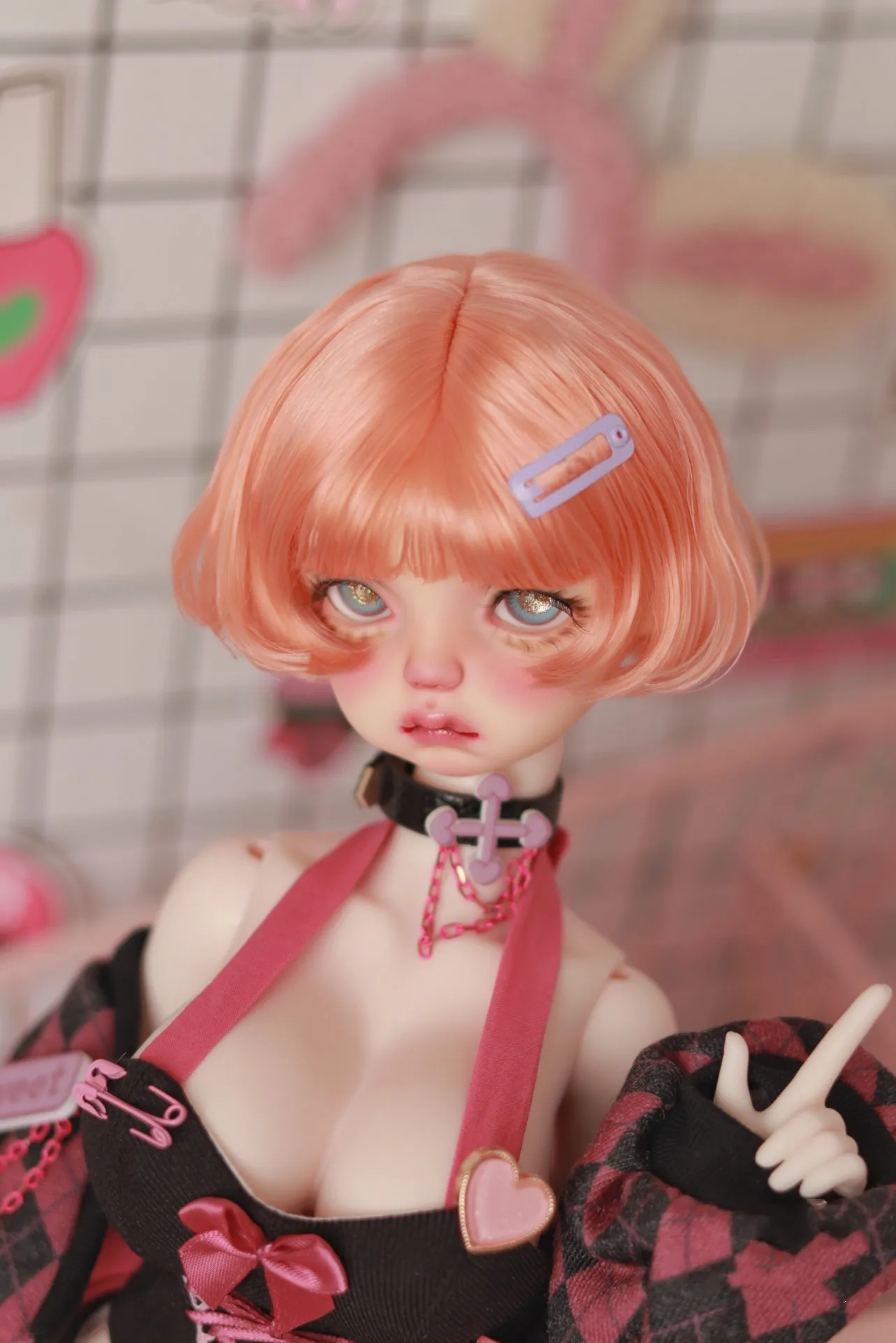 Hair For Doll 1/4 BJD Mohair Short Wig,Orange Pink Combed Imported Angora Goat Hair Soft Shell Doll Hair
Hair For Doll 1/4 BJD Mohair Short Wig,Orange Pink Combed Imported Angora Goat Hair Soft Shell Doll Hair