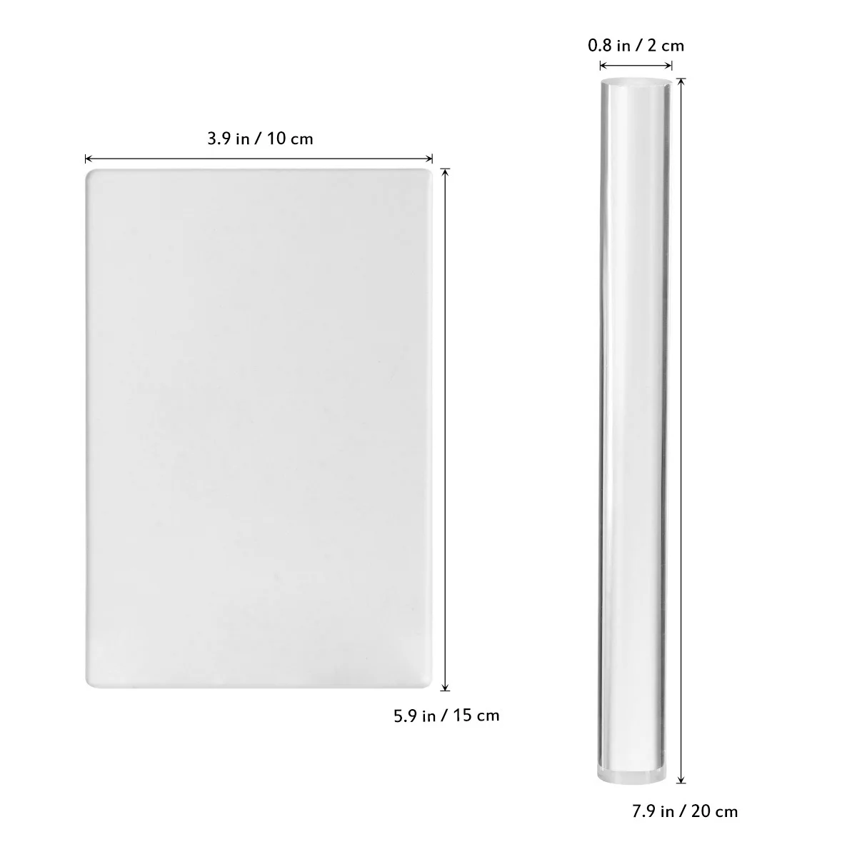 2Pcs Clay Tools Acrylic Roller and Shape Board for Modelling Clay Thickness Control Scratch Resistant Craft Kit
2Pcs Clay Tools Acrylic Roller and Shape Board for Modelling Clay Thickness Control Scratch Resistant Craft Kit