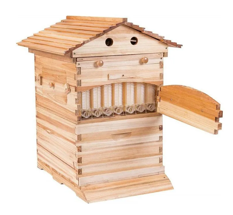 Factory direct salesFull Set 7PCS Automatic Self Flowing Honey Bee Hive Apiculture Chinese Fir Wood Beekeeping Beehive Box
Factory direct salesFull Set 7PCS Automatic Self Flowing Honey Bee Hive Apiculture Chinese Fir Wood Beekeeping Beehive Box