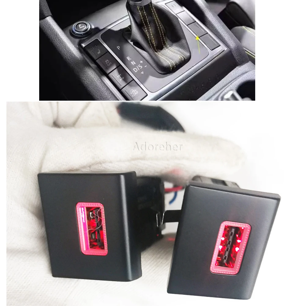 Fit for VW Amarok 2011 - 2018 Car RED LED Light Dual USB QC3.0 Charger Interface Socket Phone Charging Adapter
Fit for VW Amarok 2011 - 2018 Car RED LED Light Dual USB QC3.0 Charger Interface Socket Phone Charging Adapter