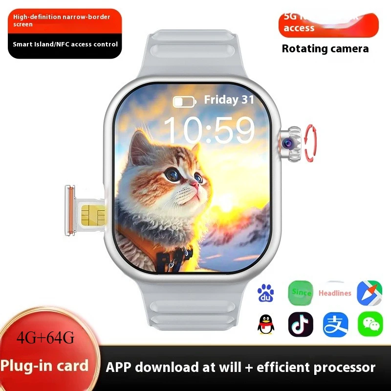 New Wireless Calling Smart Watch Make Answer Call Full Touch Sport Fitness for Women Men with Wifi Android System Support SIM
New Wireless Calling Smart Watch Make Answer Call Full Touch Sport Fitness for Women Men with Wifi Android System Support SIM