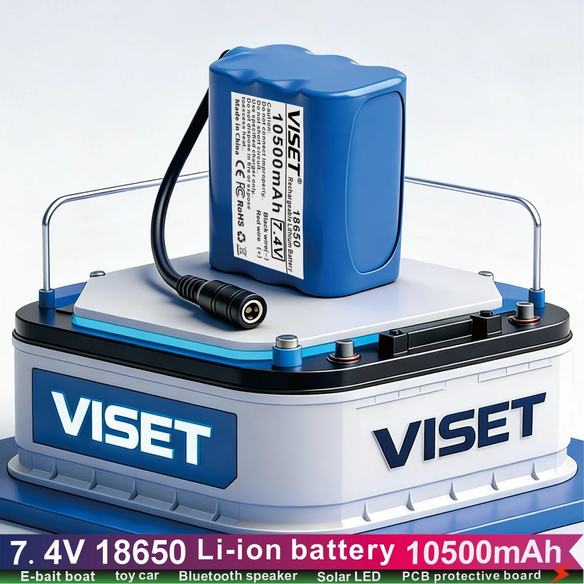 2026 New 18650 7.4V 17500mAh Battery For T188 T888 2011-5 V007 C18 H18 Remote Control RC Fishing Bait Boat Spare Battery Parts
2026 New 18650 7.4V 17500mAh Battery For T188 T888 2011-5 V007 C18 H18 Remote Control RC Fishing Bait Boat Spare Battery Parts