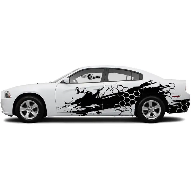 2pcs side Grunge Honeycomb Vinyl Stripes body decal Door Side Decals Vinyl Graphics fit to Challenger or Charger
2pcs side Grunge Honeycomb Vinyl Stripes body decal Door Side Decals Vinyl Graphics fit to Challenger or Charger