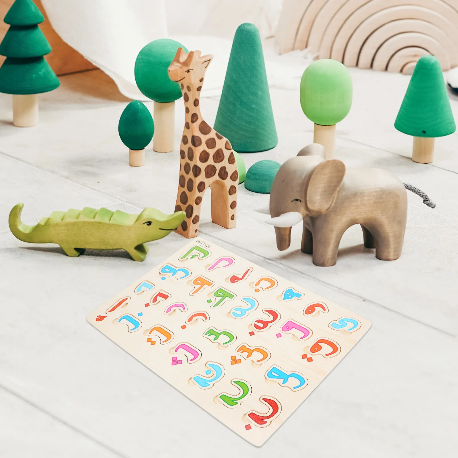 1Set Arabic Alphabet Puzzle Wooden Toddler Puzzles for Kids Educational Matching Game Learning Logic Skills Animal Recognition
1Set Arabic Alphabet Puzzle Wooden Toddler Puzzles for Kids Educational Matching Game Learning Logic Skills Animal Recognition