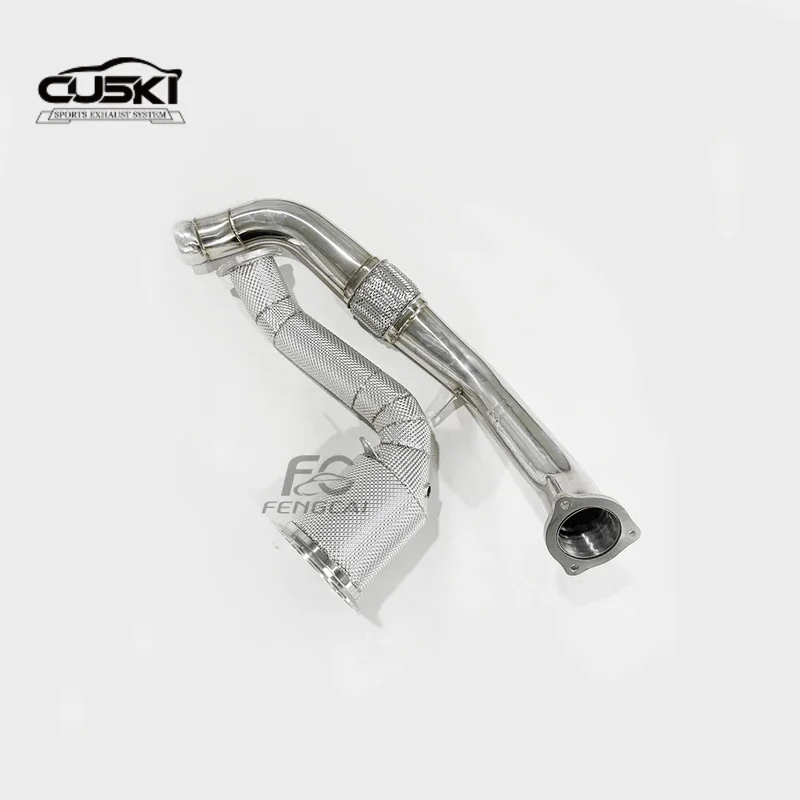 Suitable for 2017-2018 Porsche Panamera 971 3.0T stainless steel high-performance exhaust components with cat shaped downspout
Suitable for 2017-2018 Porsche Panamera 971 3.0T stainless steel high-performance exhaust components with cat shaped downspout