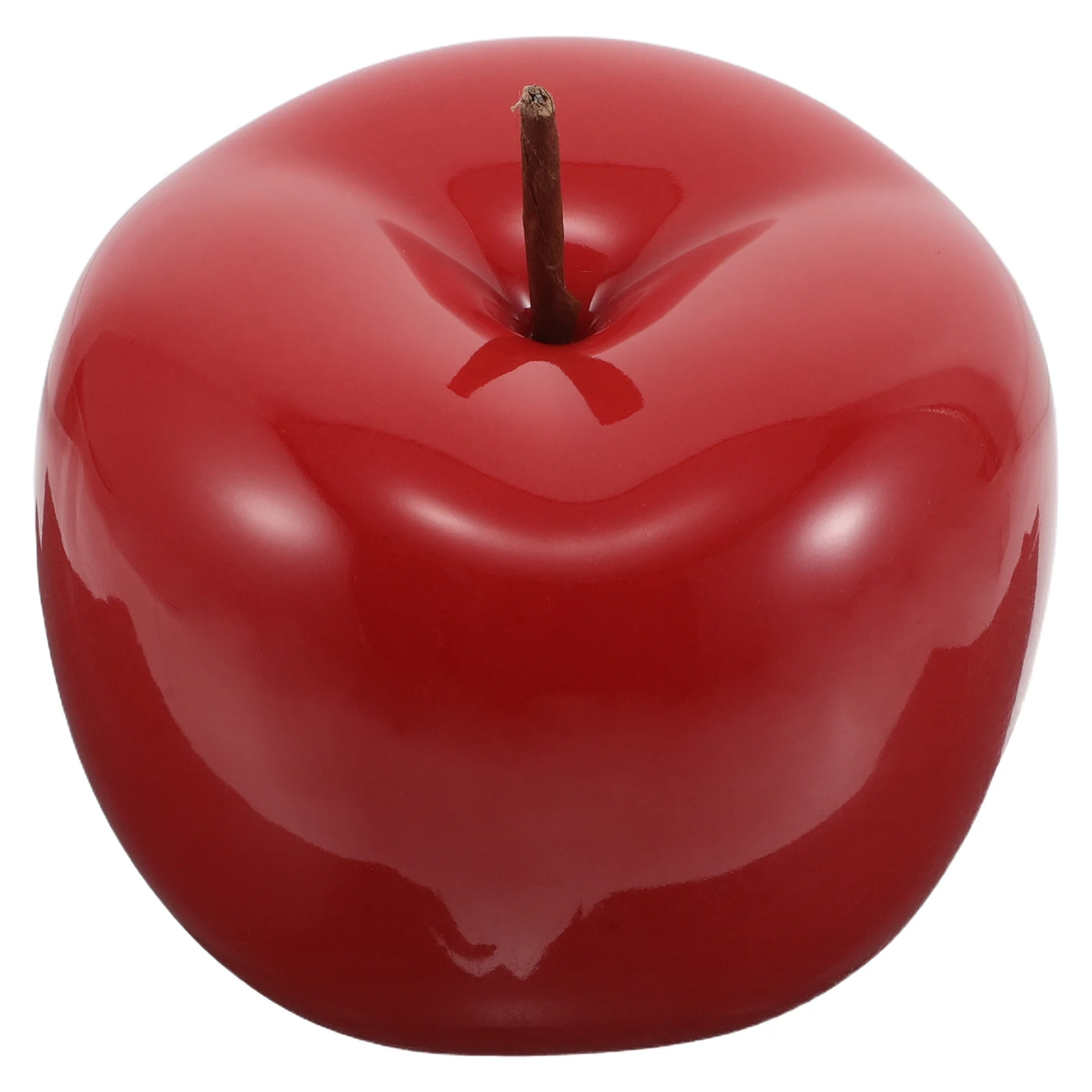 Red Ceramic Apple Sculpture Realistic Decorative Fruit Ornament for Kitchen Living Room Desktop Xmas Present Decoration
Red Ceramic Apple Sculpture Realistic Decorative Fruit Ornament for Kitchen Living Room Desktop Xmas Present Decoration