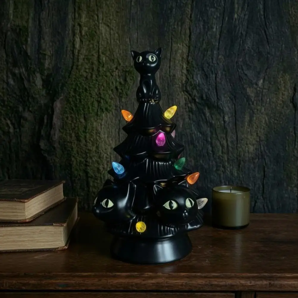 Retro Halloween Home Decor Halloween Tree Decorations Resin Figurine with Pumpkin Black Cat Ghost for Indoor for Parties
Retro Halloween Home Decor Halloween Tree Decorations Resin Figurine with Pumpkin Black Cat Ghost for Indoor for Parties