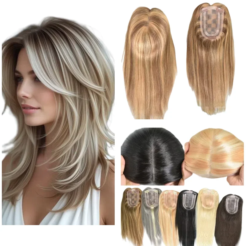 Hand Tied Mono Topper For Women 100% Human Hair 4x6inch 12inch Middle Part Natural Black Color #1B
Hand Tied Mono Topper For Women 100% Human Hair 4x6inch 12inch Middle Part Natural Black Color #1B