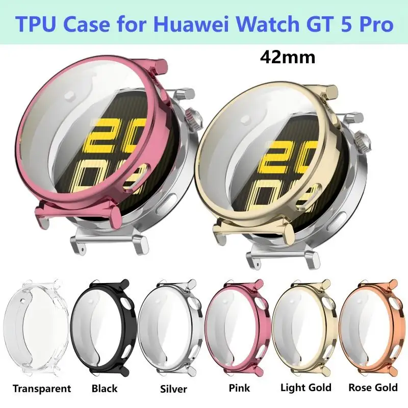 Мягкий чехол из ТПУ для Huawei Watch GT5 Pro 42 мм, смарт-браслет, защитный полный чехол, пленка против царапин, аксессуары для бампера
Мягкий чехол из ТПУ для Huawei Watch GT5 Pro 42 мм, смарт-браслет, защитный полный чехол, пленка против царапин, аксессуары для бампера