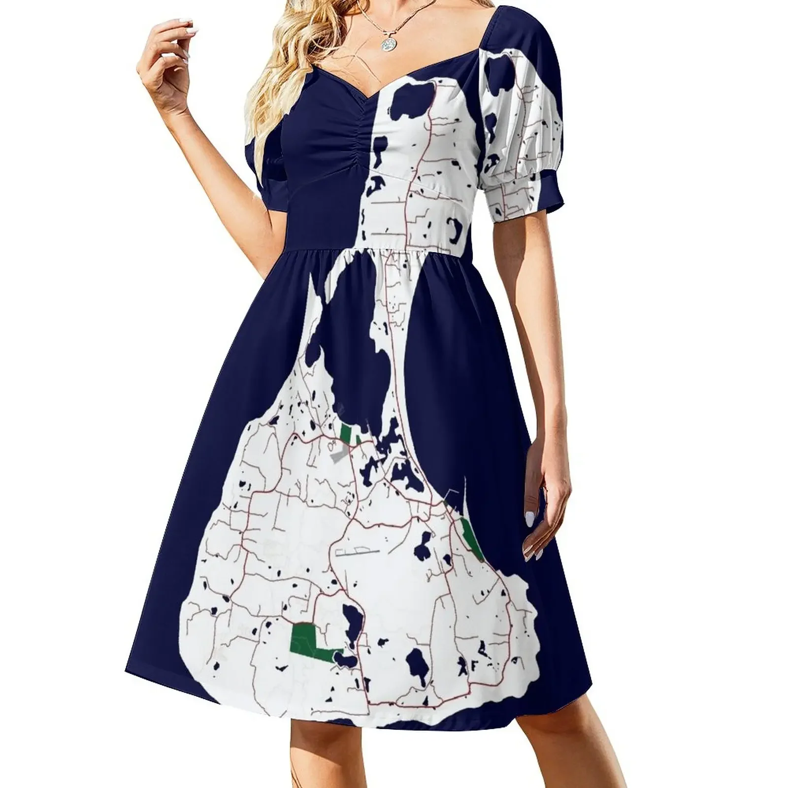 Custom Map Print of Block Island Short-Sleeved Dress dresses korean style Women long dress Women's summer skirt
Custom Map Print of Block Island Short-Sleeved Dress dresses korean style Women long dress Women's summer skirt