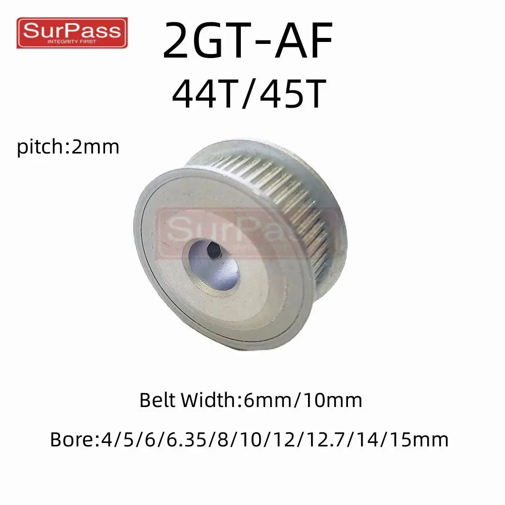 GT2/2GT Number of Teeth 44T/45 Timing Pulley Bore 4/5/6/6.35/8/10/12/12.7/14/15mm For Belt Width: 6mm/10mm Timing Belt
GT2/2GT Number of Teeth 44T/45 Timing Pulley Bore 4/5/6/6.35/8/10/12/12.7/14/15mm For Belt Width: 6mm/10mm Timing Belt