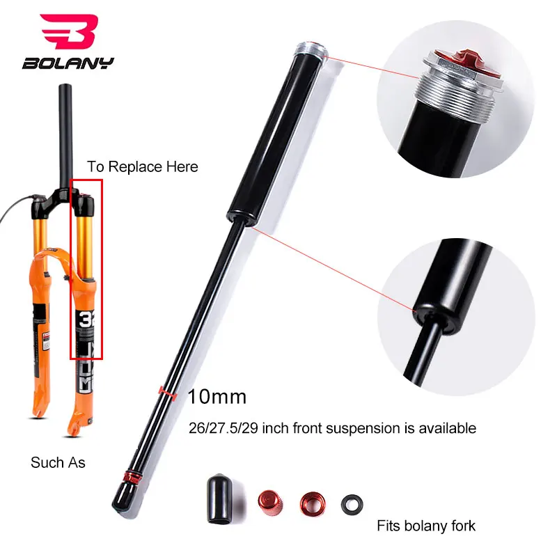 MTB Air Fork Suspension Solo Air Bicycle Front Suspension Plug Stroke 100-120MM 26/27.5/29inch Straight/Tapered Tube Alloy MTB
MTB Air Fork Suspension Solo Air Bicycle Front Suspension Plug Stroke 100-120MM 26/27.5/29inch Straight/Tapered Tube Alloy MTB
