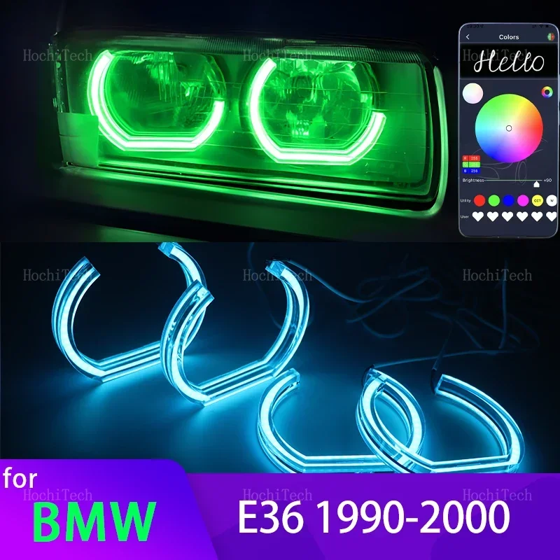 Управление через приложение RGB Многоцветные DTM Crystal Led Кольца с ангельскими глазами для BMW 3 серии E36 1990-2000 316i 318i 318is 320i 323i 325i 328i
Управление через приложение RGB Многоцветные DTM Crystal Led Кольца с ангельскими глазами для BMW 3 серии E36 1990-2000 316i 318i 318is 320i 323i 325i 328i