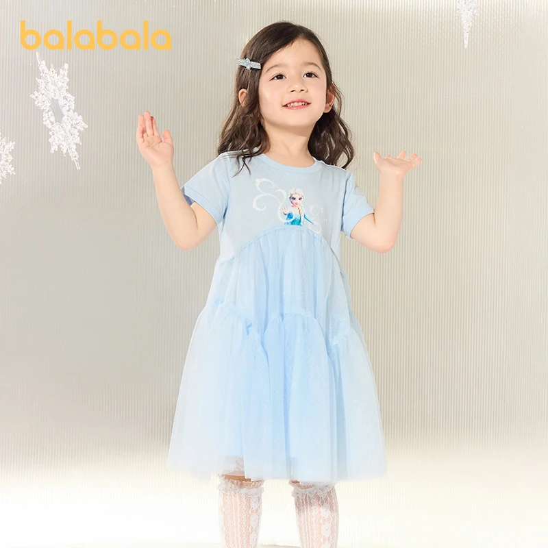 Balabala Disney IP платье принцессы для маленьких девочек, сетчатое платье в стиле Эльзы, новинка лета 202, сказочное платье для девочек
Balabala Disney IP платье принцессы для маленьких девочек, сетчатое платье в стиле Эльзы, новинка лета 202, сказочное платье для девочек
