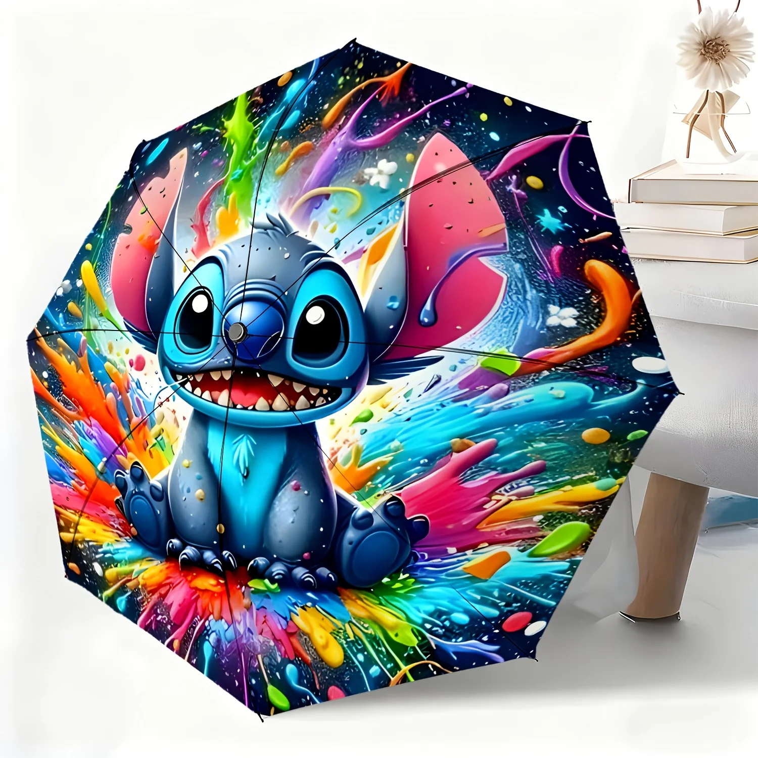 1pc Disney Stitch Automatic Umbrella, All-Weather Dual-Use Umbrella for All Occasions, Portable Folding Umbrella, Christmas Bi
1pc Disney Stitch Automatic Umbrella, All-Weather Dual-Use Umbrella for All Occasions, Portable Folding Umbrella, Christmas Bi