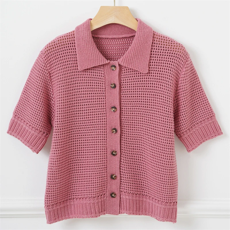 Cardigan for women New elastic knitted short sleeved top for autumn 2025 Single breasted slim fit Knitwear wool blend sweater
Cardigan for women New elastic knitted short sleeved top for autumn 2025 Single breasted slim fit Knitwear wool blend sweater