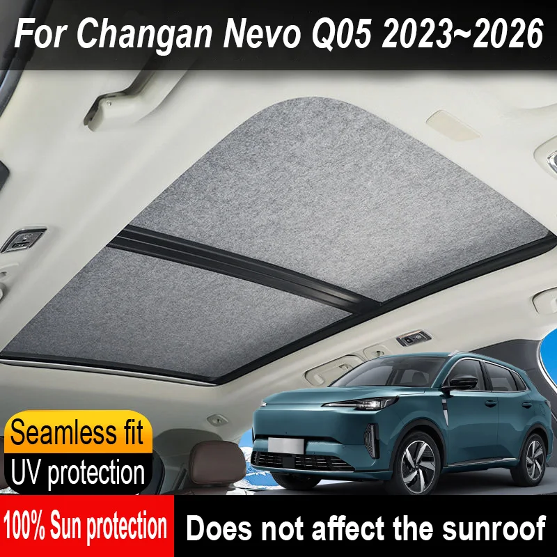 Car Panoramic Sunroof Insulation Roof Visor For Changan Nevo Q05 2023~2026 Anti-UV Electrostatic Adsorption Sky Curtain Sunshade
Car Panoramic Sunroof Insulation Roof Visor For Changan Nevo Q05 2023~2026 Anti-UV Electrostatic Adsorption Sky Curtain Sunshade