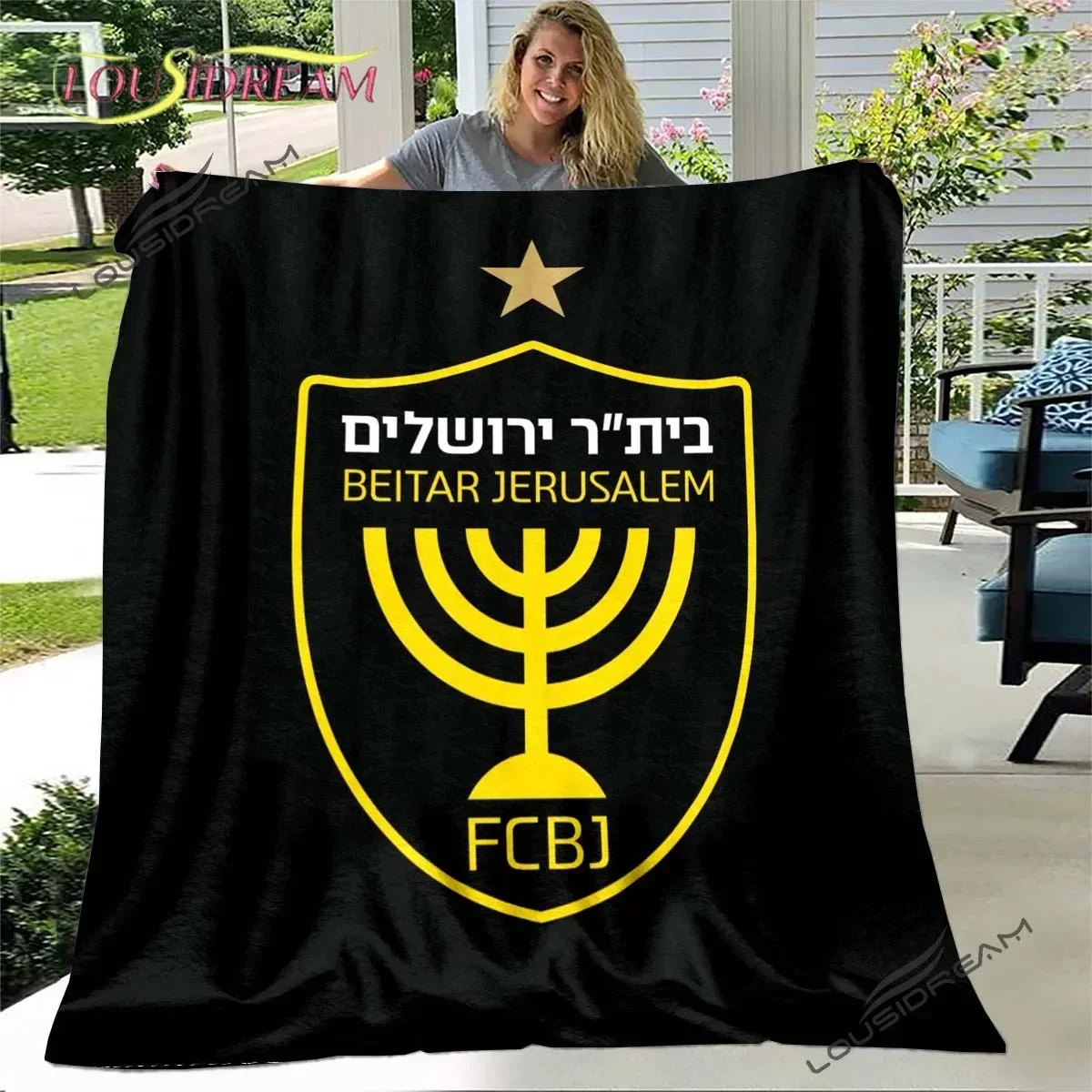 Official Beitar Jerusalem FC Plaid Plush Throw Blanket Kids Gift Cute Cartoon Football Design for Bed Home Decor
Official Beitar Jerusalem FC Plaid Plush Throw Blanket Kids Gift Cute Cartoon Football Design for Bed Home Decor