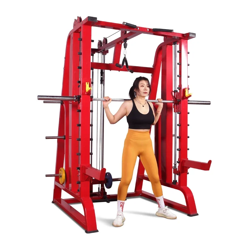 Multi functional trainer barbell rack gym commercial squat rack fitness equipment smith machine
Multi functional trainer barbell rack gym commercial squat rack fitness equipment smith machine