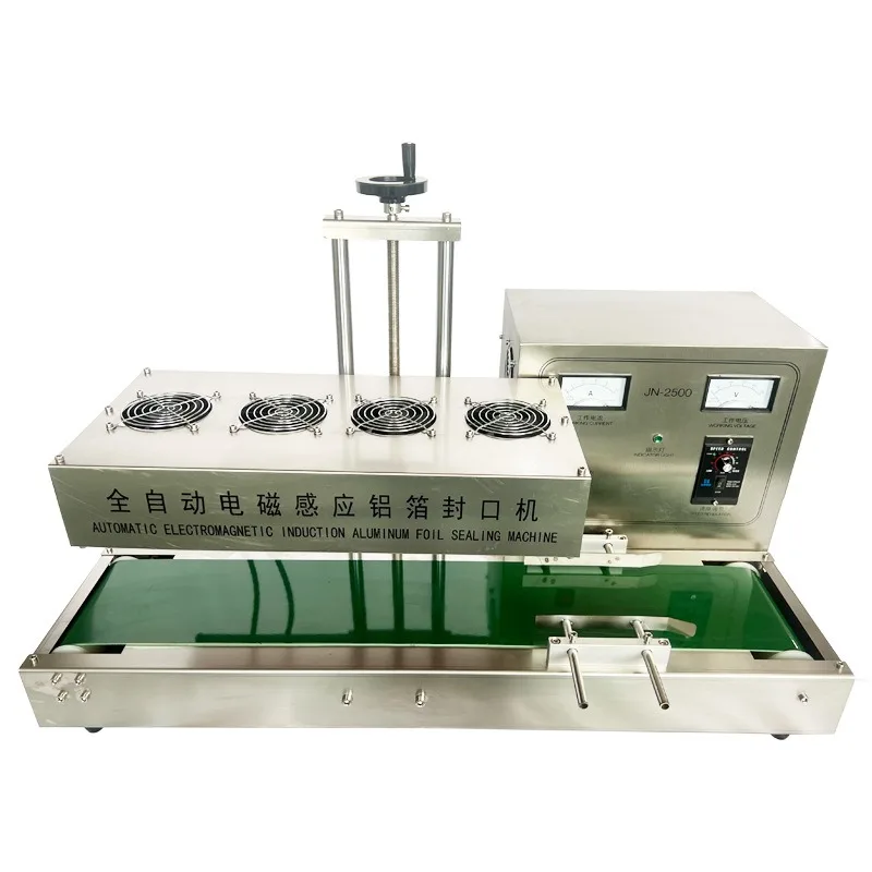 Aluminum foil sealing machine, electromagnetic induction automatic continuous honey glass plastic aluminum foil gasket sealing
Aluminum foil sealing machine, electromagnetic induction automatic continuous honey glass plastic aluminum foil gasket sealing