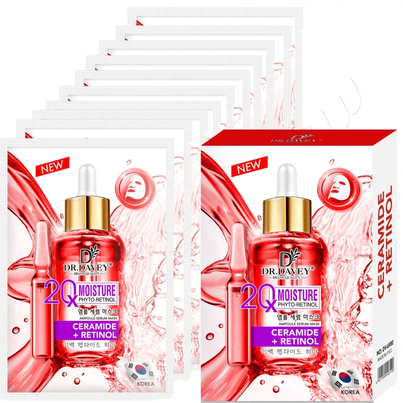 DR.DAVEY Phyto Retinol Facial Mask Facial Care Moisturizing and Tender Skin Easy to Absorb Portable 10 Tablets/Box
DR.DAVEY Phyto Retinol Facial Mask Facial Care Moisturizing and Tender Skin Easy to Absorb Portable 10 Tablets/Box