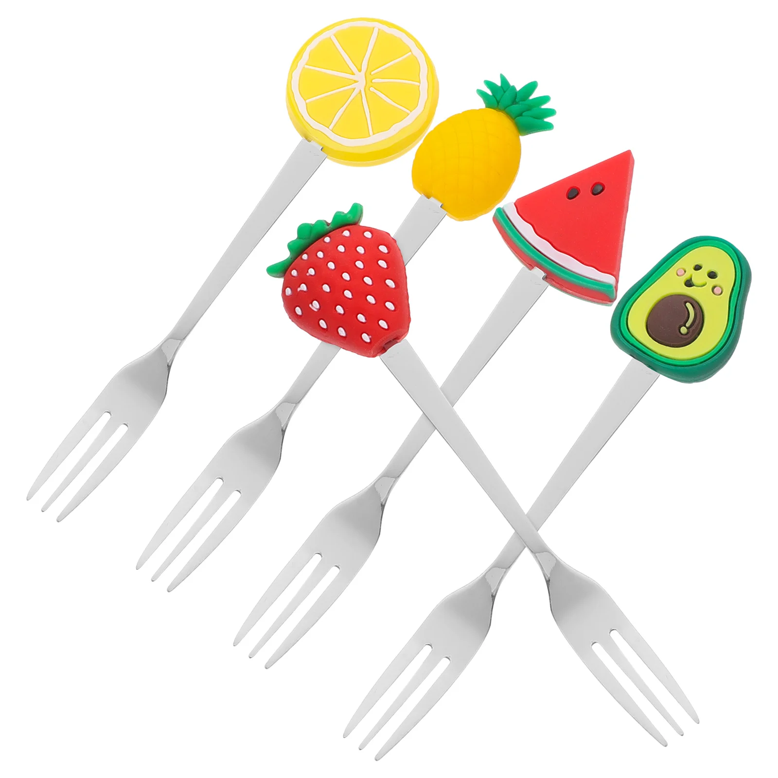 5pcs Cartoon Forks Stainless Reusable Snack Picks Steel Picks for Party Cake Dessert Salad Reusable Snack Tools Home Kitchen
5pcs Cartoon Forks Stainless Reusable Snack Picks Steel Picks for Party Cake Dessert Salad Reusable Snack Tools Home Kitchen
