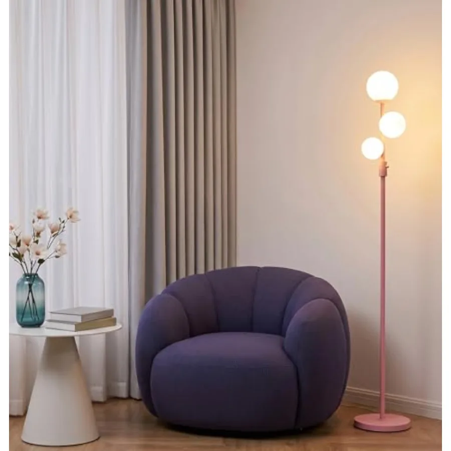 Modern Globe Floor Lamp with Frosted Glass Shade and LED Bulbs, Dimmable Elegant Standing Lamp with Feet Pedal, Tall Pole Lamp
Modern Globe Floor Lamp with Frosted Glass Shade and LED Bulbs, Dimmable Elegant Standing Lamp with Feet Pedal, Tall Pole Lamp