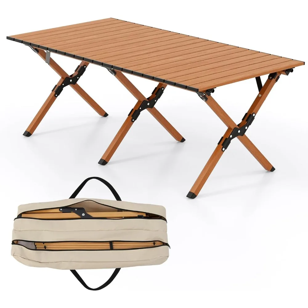 Folding Camping Table, Aluminum Roll-Up Picnic Table with Carrying Bag, Portable Low Beach Table for Outdoor Travel, Hiking, Pa
Folding Camping Table, Aluminum Roll-Up Picnic Table with Carrying Bag, Portable Low Beach Table for Outdoor Travel, Hiking, Pa