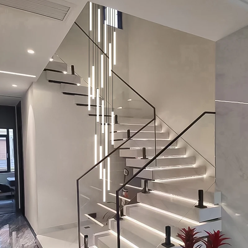 Modern LED Long Pendant Light With Minimalist Style Villa Living Room Pendent lamp Hanging Staircase Chandelier Indoor Lighting
Modern LED Long Pendant Light With Minimalist Style Villa Living Room Pendent lamp Hanging Staircase Chandelier Indoor Lighting