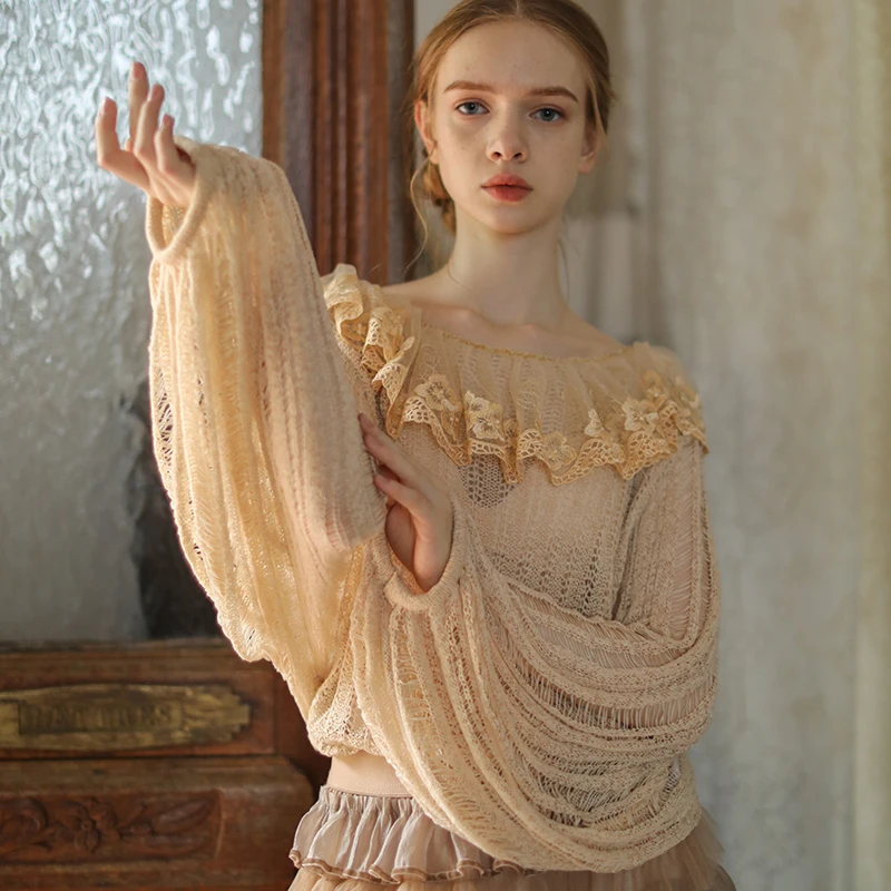 Autumn Spring Women Mori Kei Girl Fashion Handmade Crochet Dimensitonal Flowers Woolen Pullover Sweaters
Autumn Spring Women Mori Kei Girl Fashion Handmade Crochet Dimensitonal Flowers Woolen Pullover Sweaters