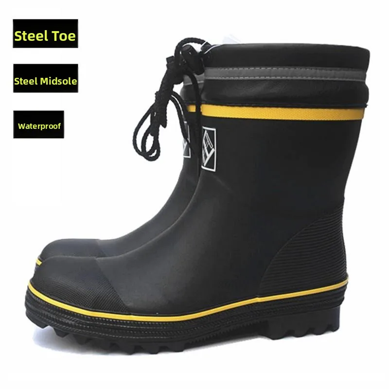 Водонепроницаемые резиновые сапоги до середины икры Se oes со стальным носком, противоударные рабочие ботинки для шахт, ботинки для угольных шахт, мужская защитная обувь
Водонепроницаемые резиновые сапоги до середины икры Se oes со стальным носком, противоударные рабочие ботинки для шахт, ботинки для угольных шахт, мужская защитная обувь