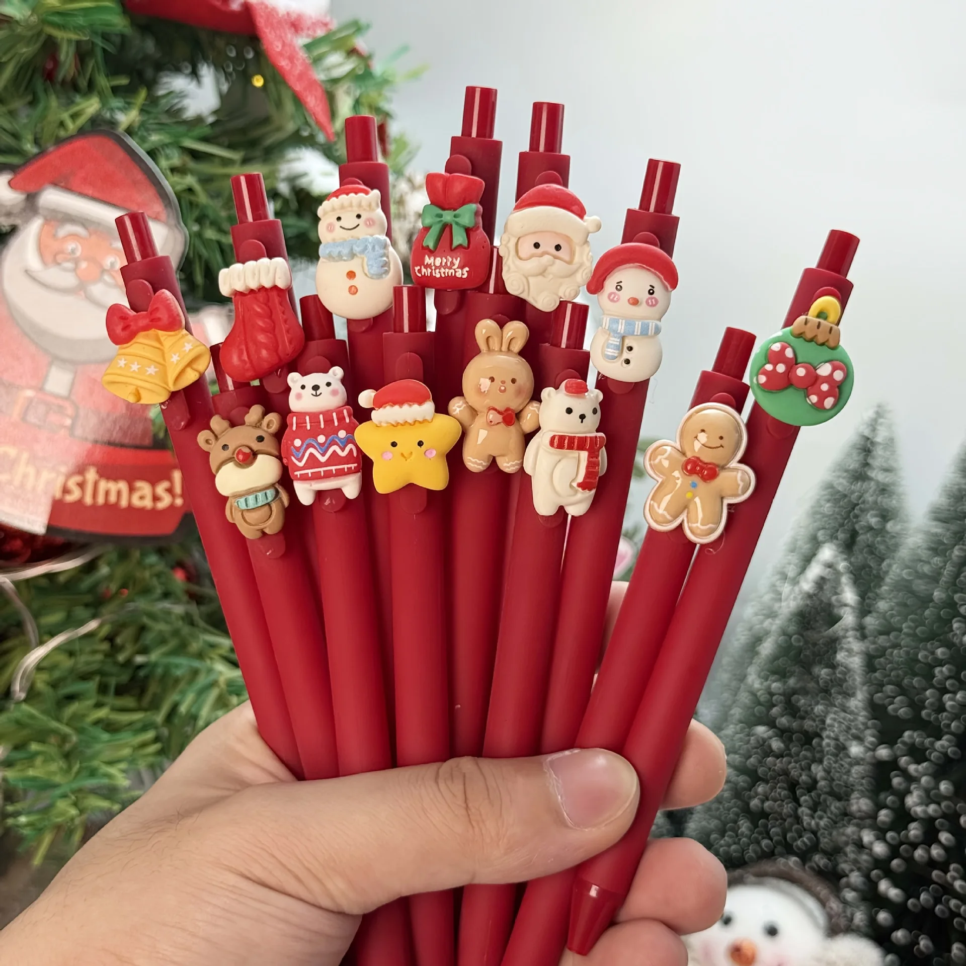 Christmas Ballpoint Pens, Cartoon Press Gel Pens, Creative Student Office Stationery
Christmas Ballpoint Pens, Cartoon Press Gel Pens, Creative Student Office Stationery