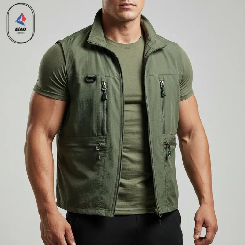 Eiao Mens Multi Pocket Fishing Vest Workwear 4 Season Outdoor Sleeveless Waistcoat Casual Jacket Autumn Spring Lightweight Top
Eiao Mens Multi Pocket Fishing Vest Workwear 4 Season Outdoor Sleeveless Waistcoat Casual Jacket Autumn Spring Lightweight Top