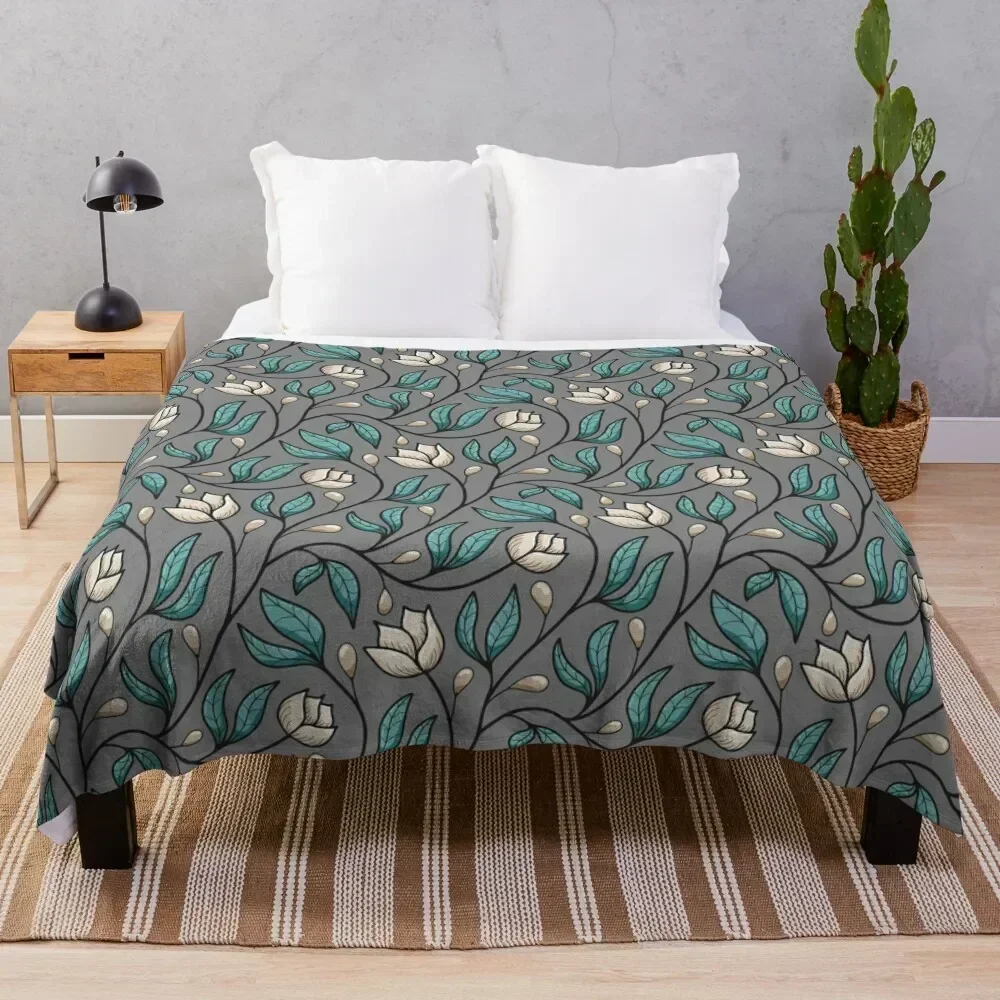 Roses floral vine, flowers, leaves and berries pattern in cream, teal and grey Throw Blanket Sofas Blankets For Bed Blankets
Roses floral vine, flowers, leaves and berries pattern in cream, teal and grey Throw Blanket Sofas Blankets For Bed Blankets