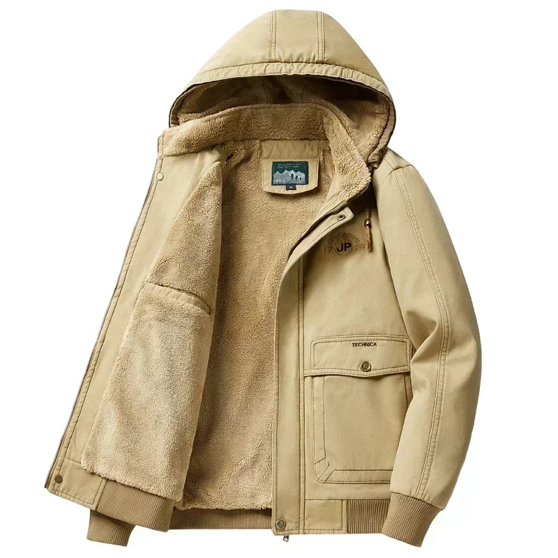 COZOK winter detachable hooded coat warm cotton men's jacket plus velvet thick loose clothing
COZOK winter detachable hooded coat warm cotton men's jacket plus velvet thick loose clothing