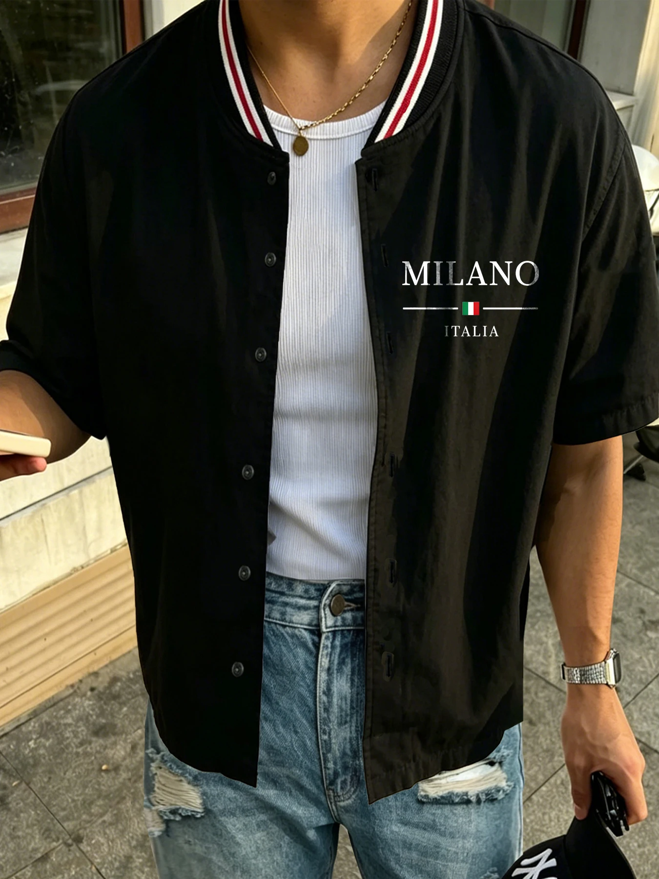Men's short-sleeved shirt Muscle men's fitness shirt summer men's sports elastic breathable Slim show muscle short-sleeved shirt
Men's short-sleeved shirt Muscle men's fitness shirt summer men's sports elastic breathable Slim show muscle short-sleeved shirt