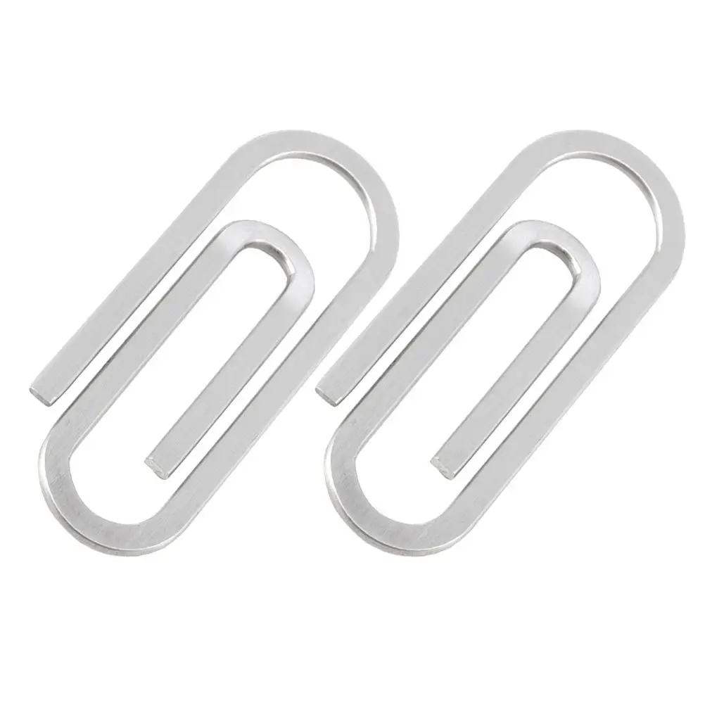 2Pcs Bills Fixing Clamp Paper Clips Anti-slip File Holder Stainless Steel Money Clip Card Holder Office Supplies Lightweight
2Pcs Bills Fixing Clamp Paper Clips Anti-slip File Holder Stainless Steel Money Clip Card Holder Office Supplies Lightweight