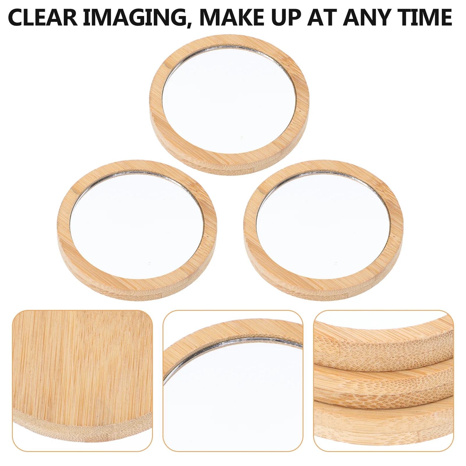 3Pcs Small Compact Makeup Mirrors Portable Round Travel Pocket Mirror Lightweight Durable Cosmetics Mirror Women Use 
3Pcs Small Compact Makeup Mirrors Portable Round Travel Pocket Mirror Lightweight Durable Cosmetics Mirror Women Use