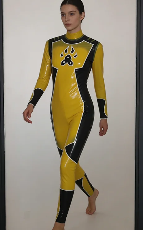 Yellow Black Latex Superhero Catsuit Paw Print Full Bodysuit – Cosplay, Halloween, Fetish Fashion
Yellow Black Latex Superhero Catsuit Paw Print Full Bodysuit – Cosplay, Halloween, Fetish Fashion