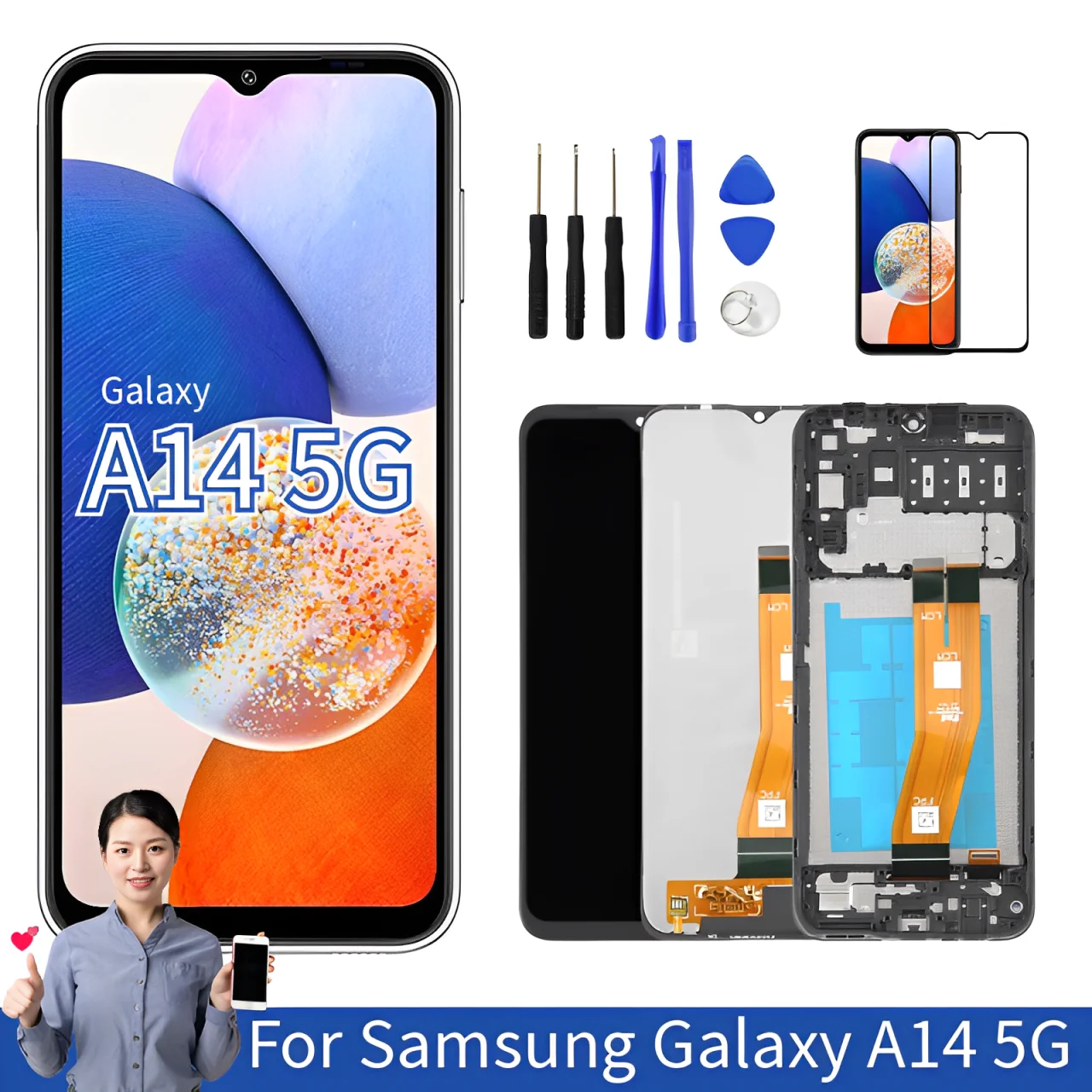 6,6 "galaxy a14 5g экран для Samsung Galaxy A14 5G LCD дисплей оригинальный SM-A146B/DS A146P A146U A146W сенсорный экран дигитайзер
6,6 "galaxy a14 5g экран для Samsung Galaxy A14 5G LCD дисплей оригинальный SM-A146B/DS A146P A146U A146W сенсорный экран дигитайзер