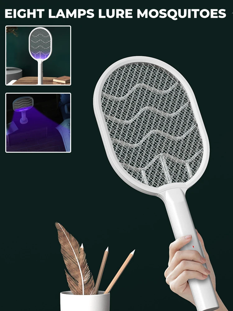 Electric Mosquito Swatter Killer 3000V Fly Swatter Trap USB Rechargeable Mosquito Racket Insect Killer Bug Zappe Killer Device
Electric Mosquito Swatter Killer 3000V Fly Swatter Trap USB Rechargeable Mosquito Racket Insect Killer Bug Zappe Killer Device