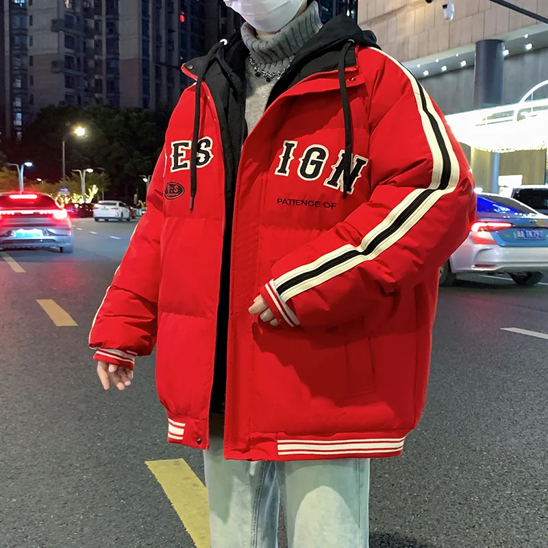 Winter Thiened Men's Jaet Loose Casual Warm Cotton Coat Youth ular Stand Fit Hooded Zipper Closure Long Sve Coat
Winter Thiened Men's Jaet Loose Casual Warm Cotton Coat Youth ular Stand Fit Hooded Zipper Closure Long Sve Coat