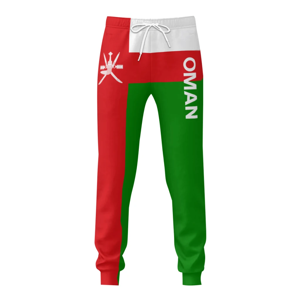 Mens Sweatpants Emblem Oman Flag Pants with Pockets Joggers Soccer Football Multifunction Sports Sweat With Drawstring
Mens Sweatpants Emblem Oman Flag Pants with Pockets Joggers Soccer Football Multifunction Sports Sweat With Drawstring