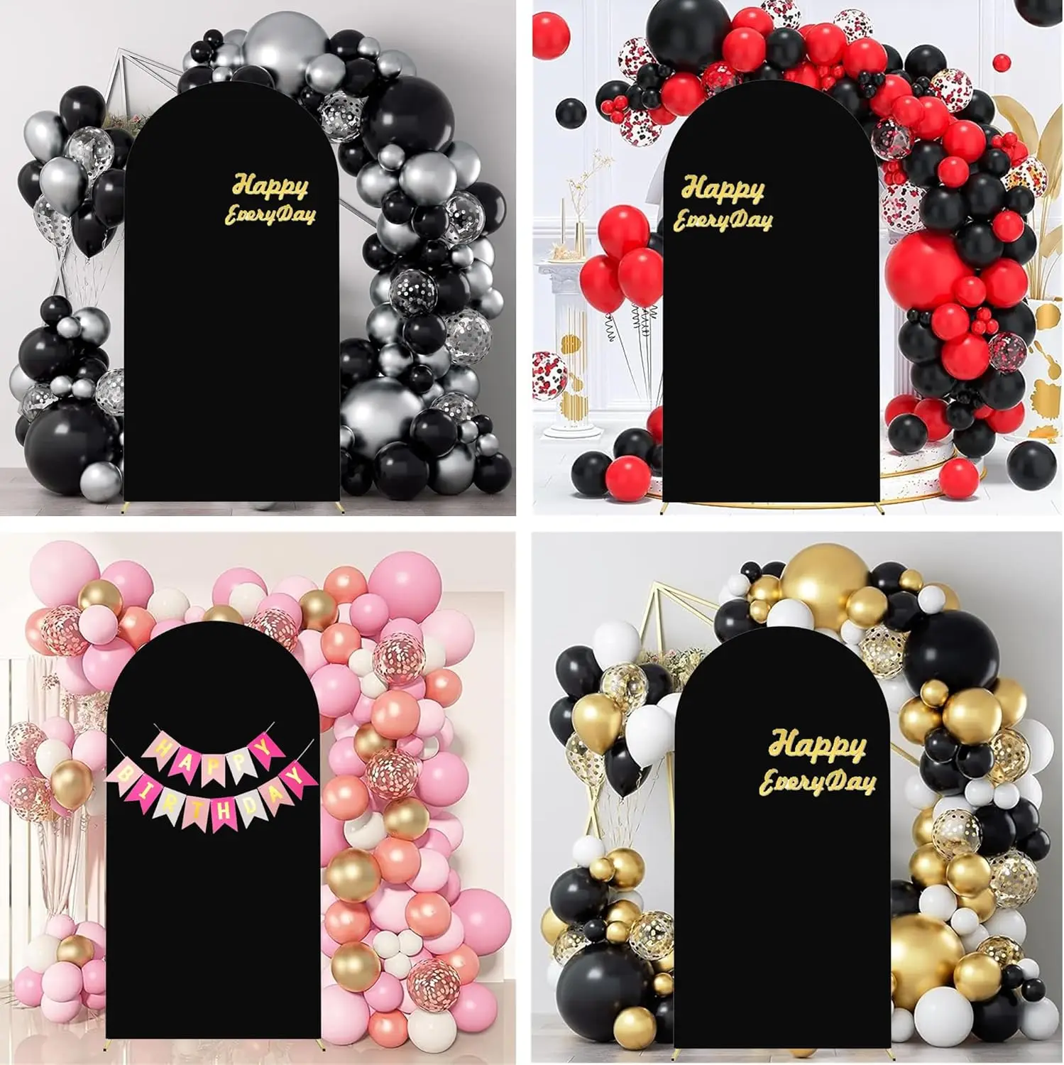 Wedding Arch Cover Stretchy Arch Stand Covers, 2-Sided Round Top Backdrop Cover for Birthday Party Background Wall Decoration
Wedding Arch Cover Stretchy Arch Stand Covers, 2-Sided Round Top Backdrop Cover for Birthday Party Background Wall Decoration