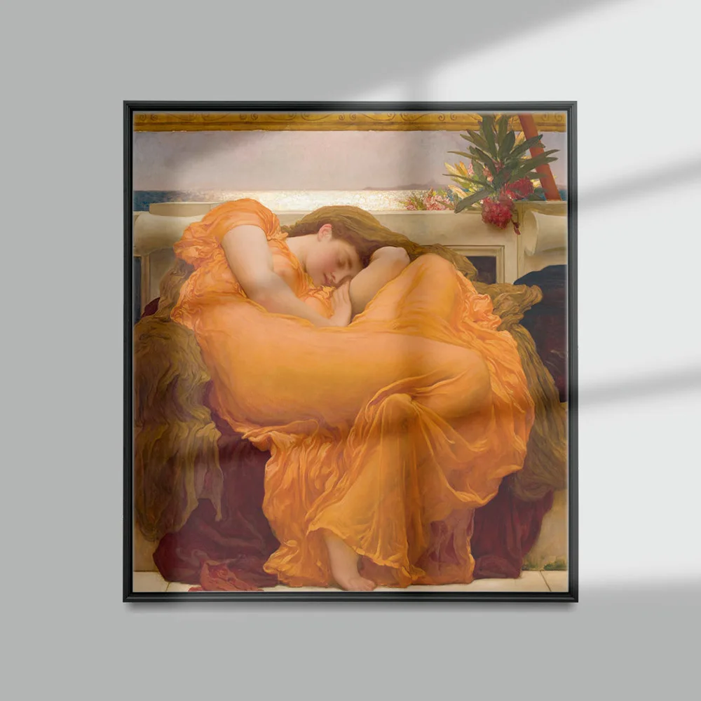 Frederic Leighton Print Art Poster Flaming June Canvas Painting Sleeping Woman Wall Stickers Home Decor
Frederic Leighton Print Art Poster Flaming June Canvas Painting Sleeping Woman Wall Stickers Home Decor