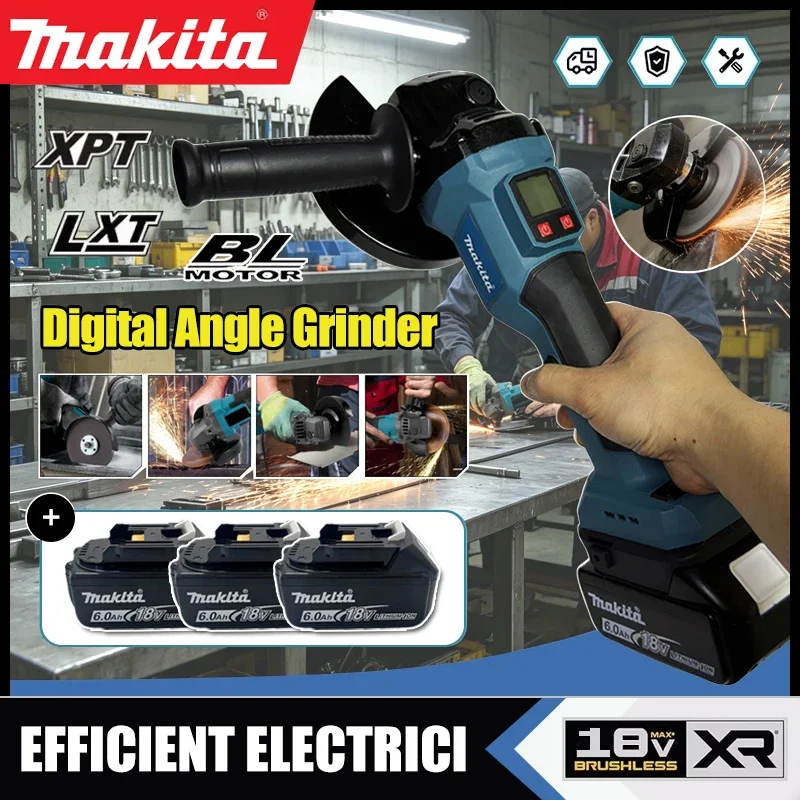 Makita Brushless Digital Display Impact Angle Grinder DIY Power Tools Electric Polishing Grinding Machine For 18V Battery
Makita Brushless Digital Display Impact Angle Grinder DIY Power Tools Electric Polishing Grinding Machine For 18V Battery