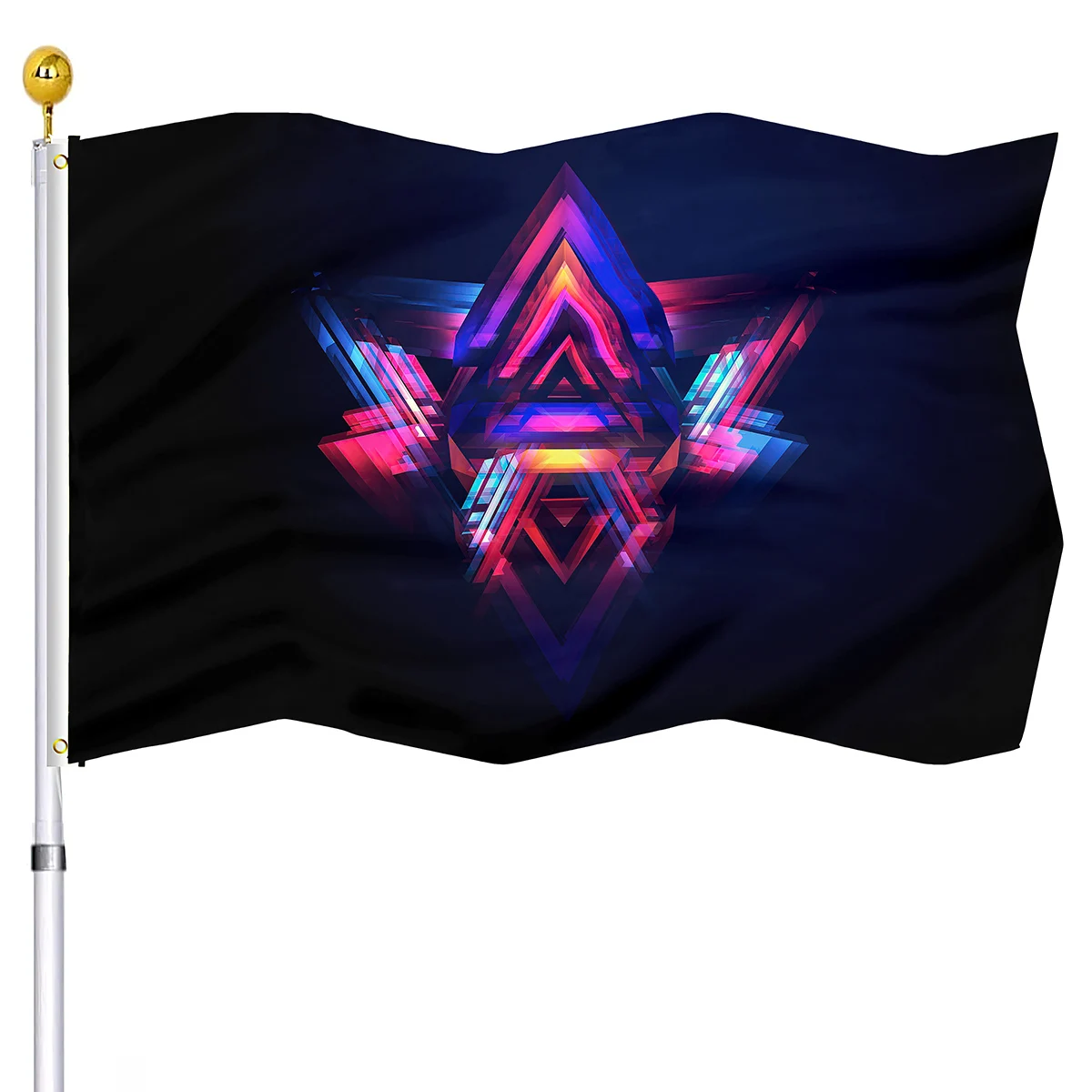 Abstract Art Flag Triangular Geometric Technology Sense Gradient Color Double Stitched Flags Polyester with Grommets Home Decor
Abstract Art Flag Triangular Geometric Technology Sense Gradient Color Double Stitched Flags Polyester with Grommets Home Decor